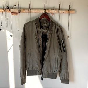 Kuwalla Tee Bomber Jacket in olive green